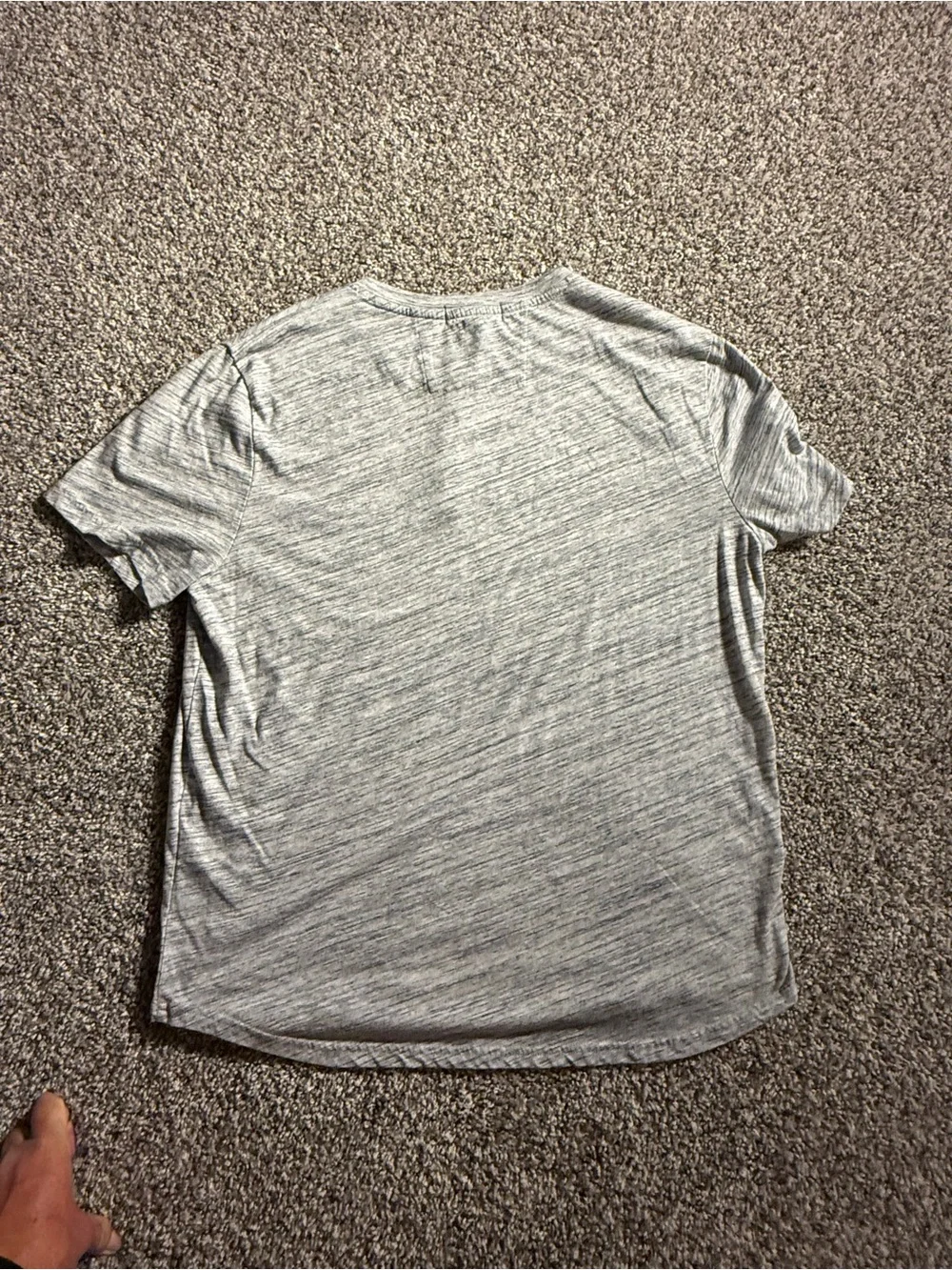 Banana Republic Men's Short-Sleeve Henley - Heather Gray